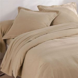 Drap plat en flanelle LAUREAT beige