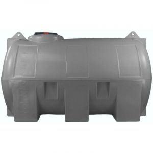 Elbi - Cuve récupération eau de pluie 1500L - Réservoir aérien horizontal Gris - Polyéthylène cho