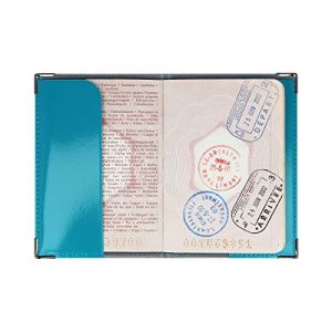 Protège passeport anti-piratage couleur motif bleu canard Color Pop - FRANCE