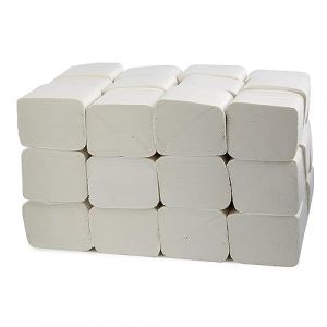 2Work Lot de 36 paquets de feuilles de papier toilette Blanc