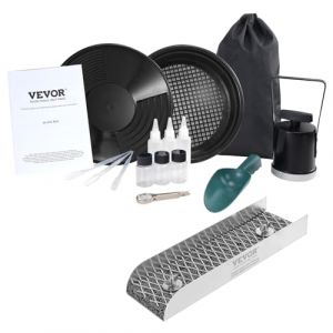 Kit d'Orpaillage Portable-VEVOR-Rampe d'Orpaillage 30,48 cm en Aluminium Résistant-Mineur Prospecteur d’Or Jardin Rivières