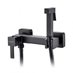 Image de Ibergrif - WC Mitigeur Douche Set avec Flexible, Support, Douchette, Eau Chaude et Froide