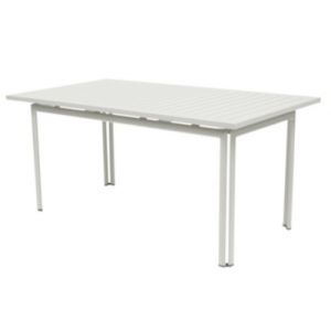 Image de Fermob Table rectangulaire Costa / 160 x 80 cm blanc coton en métal