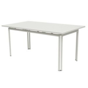 Image de Fermob Table rectangulaire Costa / 160 x 80 cm blanc coton en métal