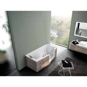 Image de Novellini Combiné Bain/Douche IRIS 180x75/85 - Version droite - Tablier Frontal