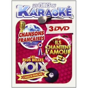 Coffret Les Tubes Du Karaoké - Chansons Françaises + Ils chantent l'Amour + Les plus belles voix de la Chanson Française