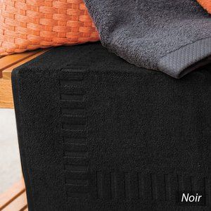 Linnea Tapis de bain 50x70 cm PURE Noir 700 g/m2