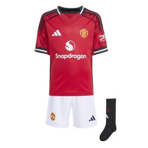 Adidas Mini kit Domicile Manchester United 25/26 Enfants