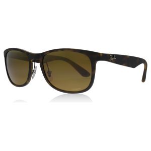 Image de Ray-Ban Ray Ban Rb4263 chromance Homme Sunglasses Verres: Marron Polaris&eacute;s, Monture: Havane - RB4263 894/A3 55-18