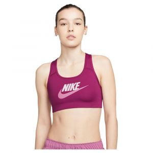 Nike Soutien-gorge De Sport Graphique à Maintien Moyen Dri Fit Swoosh XS Sangria / Plum Fog / Light Bordeaux