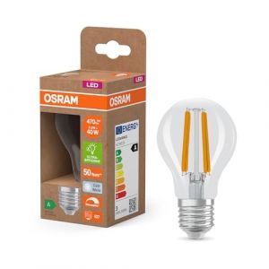 Osram Energy Class en forme d'ampouclassique, 2,2 w / 470 lm, eek a, lumière blanc froid (4000 k), cri 80, en verre dépoli sans plomb, culot E27,