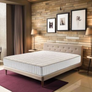Matelas orthopédique 120x190 x 22 cm - très ferme - face hiver laine - ame poli lattex haute densité - hypoallergénique