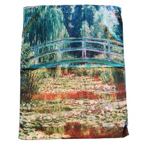 Les Tr&eacute;sors de Lily Tion ! Foulard En Soie 'claude Monet' Les Nymph&eacute;as - 180x70 Cm