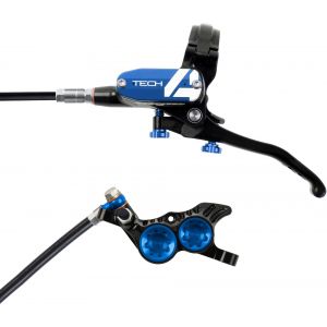 Hope Frein arriere tech 4 v4 noir bleu durite standard