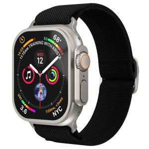 Vonmahlen Bracelet Classic Nylon Loop Apple Watch Series 1 t/m 11 / SE / Ultra (44/45/46/49 mm) - Noir