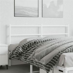 VidaXL Tête de lit métal blanc 160 cm