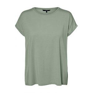 Image de Vero Moda VMAVA Plain SS Top GA Noos T-Shirt, Desert Sage, M Femme