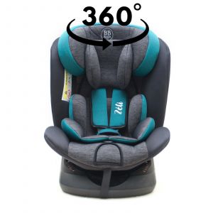 Monmobilierdesign ZELI Siège-auto 360° Isofix 0-36 kg Groupe 0+/1/2/3 Vert sans canopy