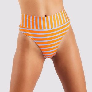 Image de Banana Moon Bas de maillot de bain Taille haute THEA MONTAUK Orange - Couleur Orange - Taille L