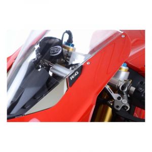 R&G Caches-Orifices Rétroviseur Racing Noir Ducati Panigale V4