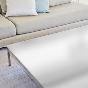 Film de protection pour table en verre dépoli blanc
