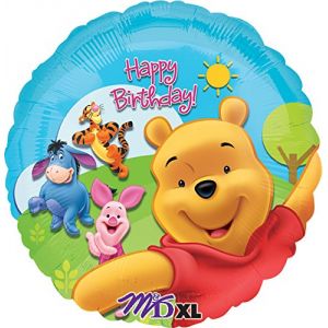 Ballon Winnie l'Ourson Happy Birthday (45 cm)