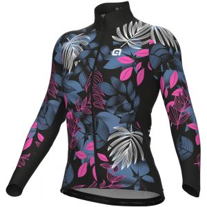Alé Cycling PR-R Green Garden Maillot à manches longues Femme, noir/Multicolore L Maillots route