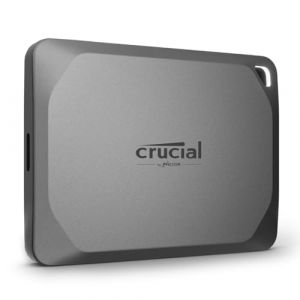 Crucial X9 Pro 2To Disque SSD Externe Portable, Jusqu’à 1050Mo/s en lecture et en écriture, Résistance à l’eau et à la poussière IP55, USB-C 3.2 - CT2000X9PROSSD902