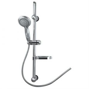 ROUSSEAU Barre de douche douchette sans robinet Stop o Gris