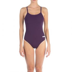 Arena Solid Challenge Team Maillot de Bain Femme, Maillot de Bain Femme à Séchage Rapide en Tissu MaxLife Eco avec Résistance Maximale au Chlore et Protection UV UPF 50+