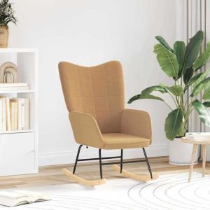 VidaXL Fauteuil relaxant Beige 61 x 78 x 98 cm tissu