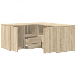 VidaXL Armoire d'angle ch&ecirc;ne sonoma 160x40x45 cm bois d&rsquo;ing&eacute;nierie