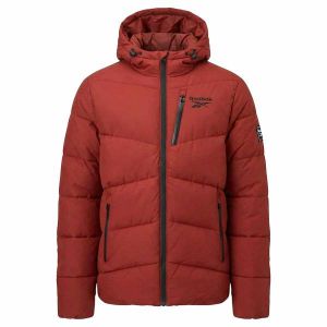 Reebok Stretch Puffer Hommes Veste d'hiver RBO15670-Rouille