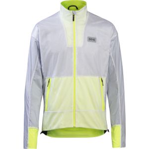 Gore Wear Drive Jacket Men, blanc/jaune XXL Vestes & Gilets course &agrave; pied