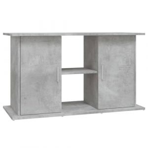 VidaXL Support pour aquarium gris béton 101x41x58 cm bois d'ingénierie