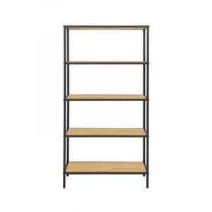 Etagère Book Shelf 5 niveaux métal - Naturel