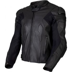 CLAW Kenzo Sport Combi Motor Jacket Homme Cuir - Noir - Taille L