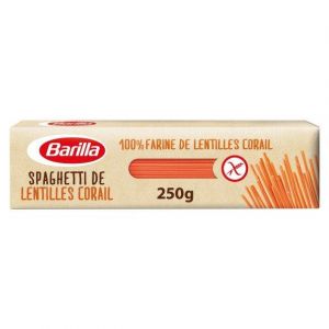 Image de Barilla Pates Spaghetti Lentilles Corail 0.25 kg