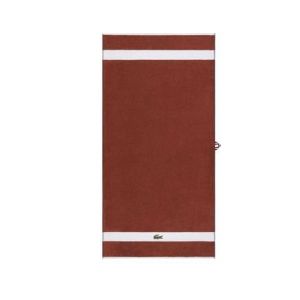 Image de Lacoste Serviette de bain 100% coton 450 gr/m&sup2;, L Casual Marron - Couleur Marron - Taille M
