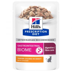 Hill's 24x85g Gastrointestinal Biome poulet - Pâtée pour chat