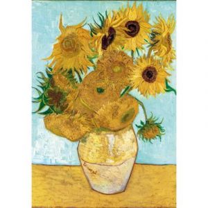 Clementoni Puzzle Compact 1000 pièces : Van Gogh - Tournesols