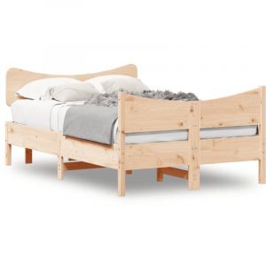 VidaXL Cadre de lit sans matelas 120x200 cm bois de pin massif