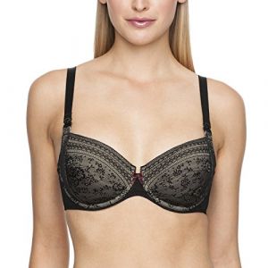 Anita Maternity Still-BH Mit Bügel Fleur Soutien-Gorge Spécial Maternité, Noir (Schwarz 001), 85J (Taille Fabricant: 70) Femme
