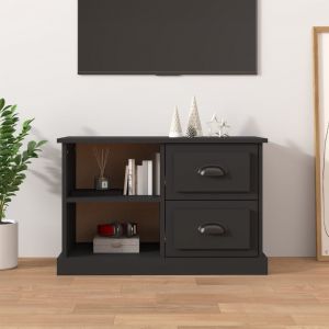 VidaXL Meuble TV noir 73x35,5x47,5 cm bois d'ing&eacute;nierie