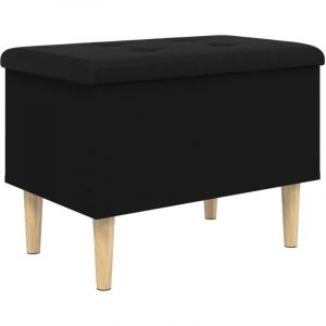 VidaXL Banc De Rangement Noir 62x42x46 Cm Bois D'ingénierie