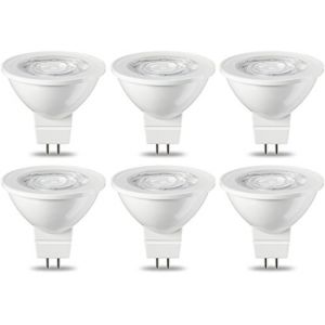 Image de Amazon Basics Basics Spot LED type GU5.3 MR16, 4.5W (équivalent ampoule incandescente de 35W), blanc chaud - Lot de 6 - 929001210915