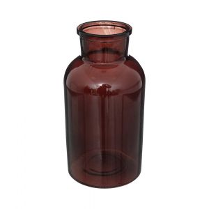 Atmosphera Vase Bocal Design en Verre "Antic" 20cm Marron