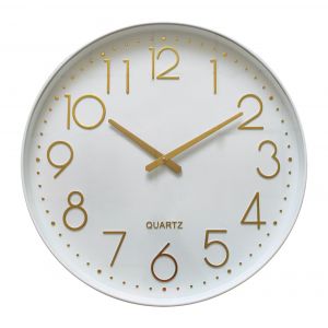 Emde Horloge color block blanc 50.9cm