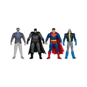McFarlane DC Direct 3 Figure with Comic Black Suit Batman & DKR#3 Son of Batman & Superman & DKR#4 Joker 4 Pack Action Figures