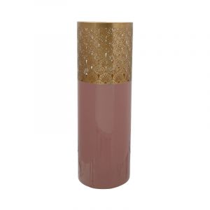 Prix Vase Rond Design Decoa 60cm Rose & Or